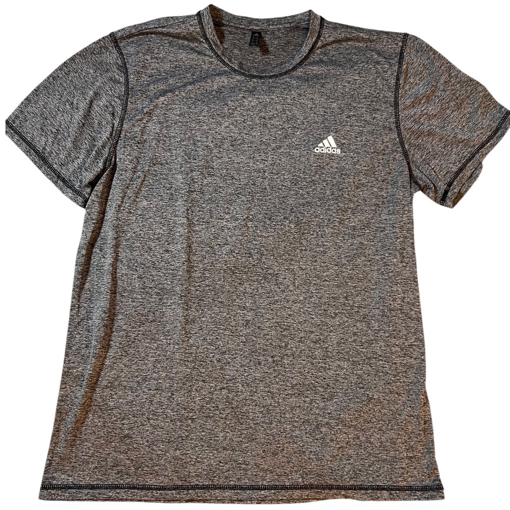 Adidas Golf Heather Gray Performance T-Shirt Men's XL Short Sleeve Athletic